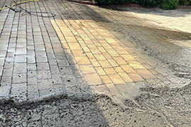 Nasza usługa mycia kostki brukowej obejmuje